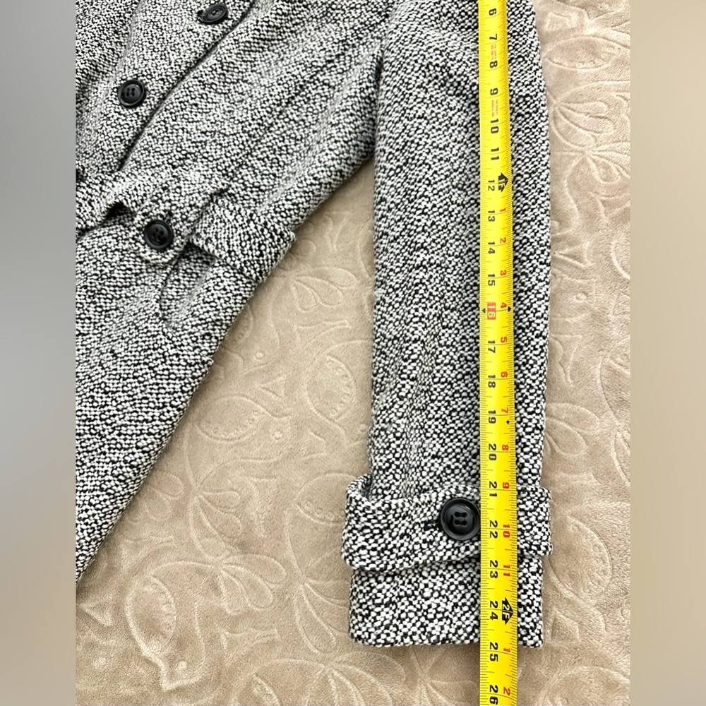 Gallery New York Belted Tweed Coat with Hood - Size L - Picture 8 of 10